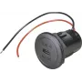 ProCar Power USB-C vstavaná zásuvka PD/QC 50W 12/24V DC, bez LED 67351990