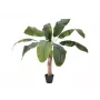 EUROPALMS umelá banánová rastlina, 100cm, zelené listy, čierny kvetináč 82509503