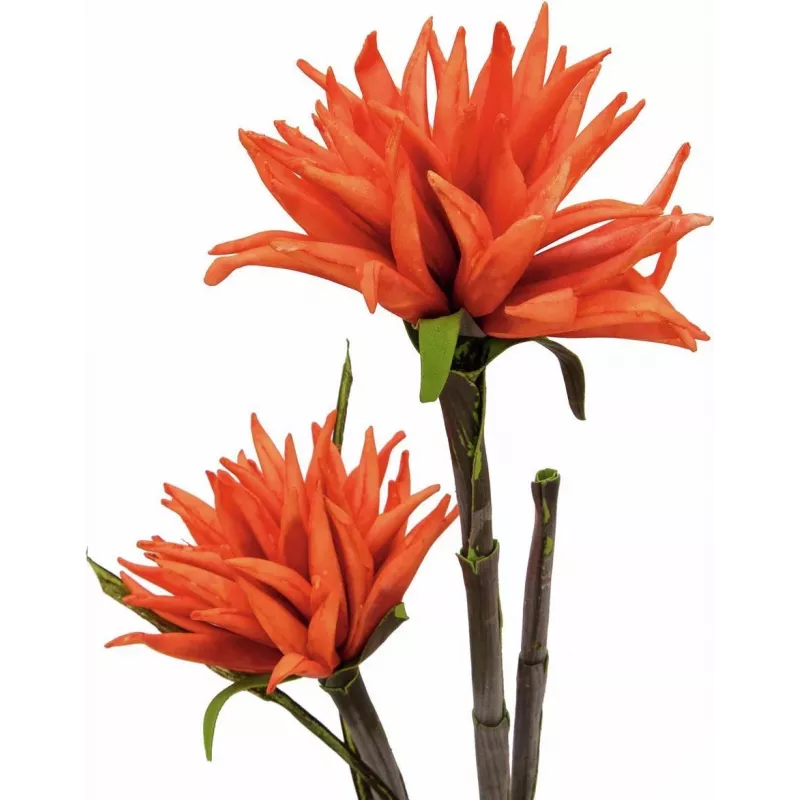 EUROPALMS Dahlia (EVA), umelá rastlina, oranžová, 100cm (82532006)