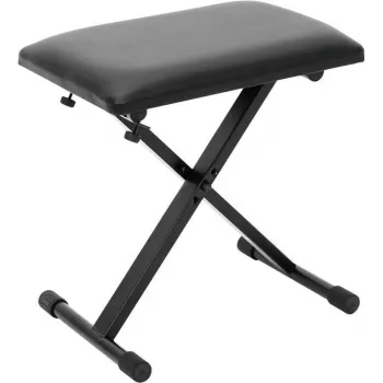 Dimavery KEB-1 skladacia lavica pre keyboard, výškovo nastaviteľná, čalúnená, čierna