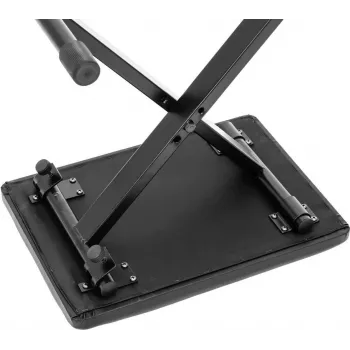 Dimavery KEB-1 skladacia lavica pre keyboard, výškovo nastaviteľná, čalúnená, čierna
