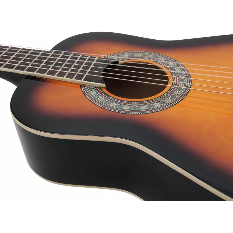 Dimavery AC-303 koncertná gitara 1/2 Sunburst 535 mm menzúra 6-strunová