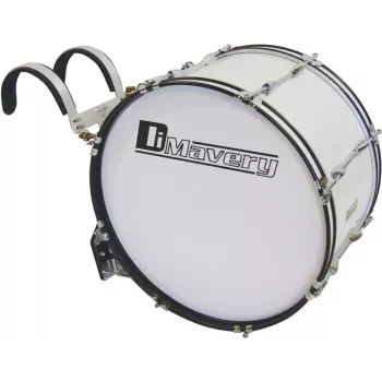 DIMAVERY MB-422 pochodový basový bubon 22x12 biely 26010360