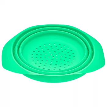 LURCH skladacie silikónové sitko 24 cm zelené 210285
