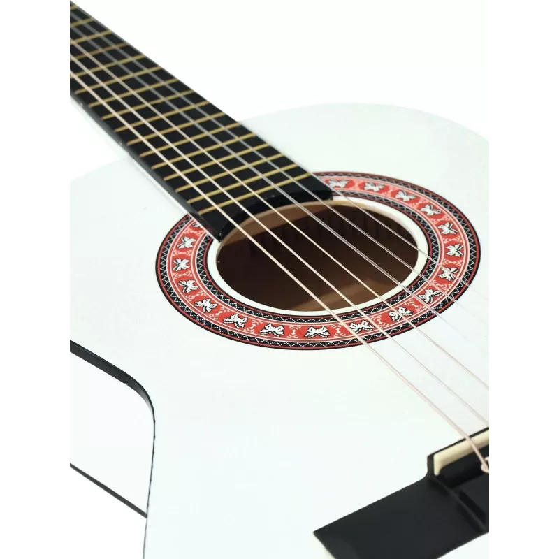 Dimavery AC-303 koncertná gitara 1/2 biela - lipové telo, menzúra 535 mm