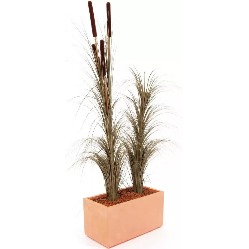 EUROPALMS umelá trstina, khaki, 127 cm 82505853