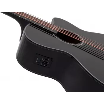 DIMAVERY AB-455 5-strunová akustická basová gitara, čierna 26224015