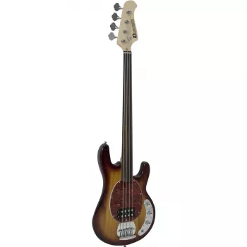 DIMAVERY MM-501 E-basgitara, bezpražcová, tobacco 26222080