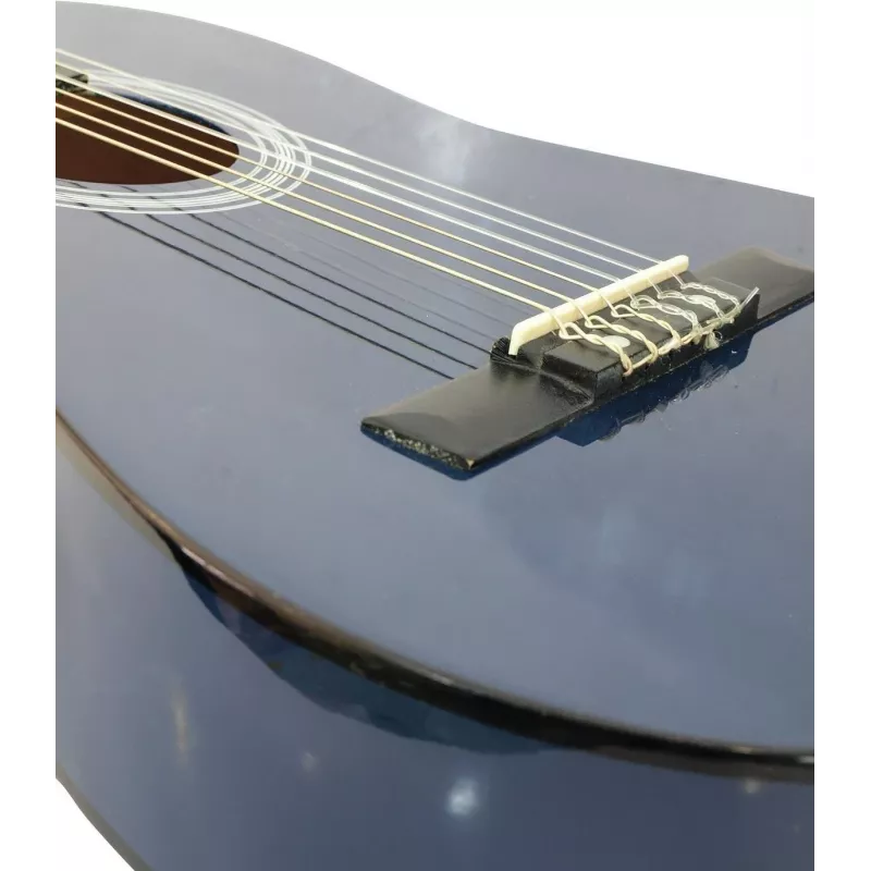Dimavery AC-303 koncertná gitara 1/2 veľkosť modrá 535 mm menzúra pre začiatočníkov