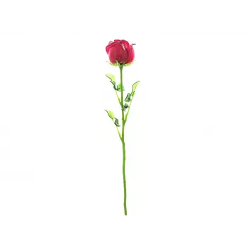 EUROPALMS Crystal Rose umelý kvet, burgundská, 81 cm 82600209