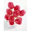 EUROPALMS Crystal Rose umelý kvet, burgundská, 81 cm 82600209