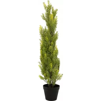 EUROPALMS Leyland cypřiš umelá rastlina, 90 cm, čierny kvetináč 82606962