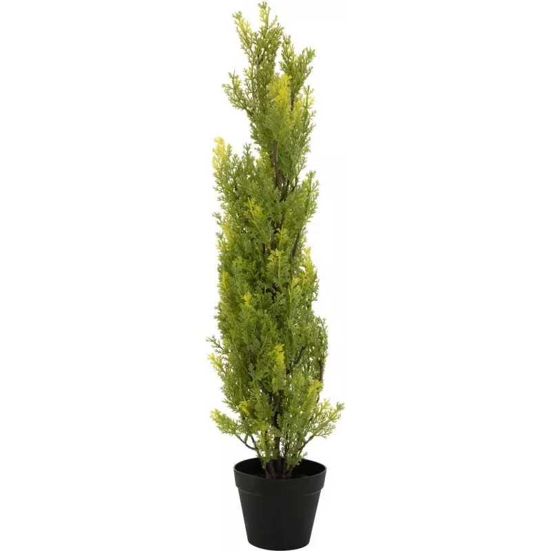 EUROPALMS Leyland cypřiš umelá rastlina, 90 cm, čierny kvetináč 82606962