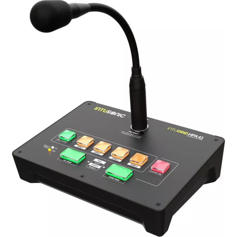 INTUSONIC HPA41 4-zónová pagingová mikrofónová stanica 12604192