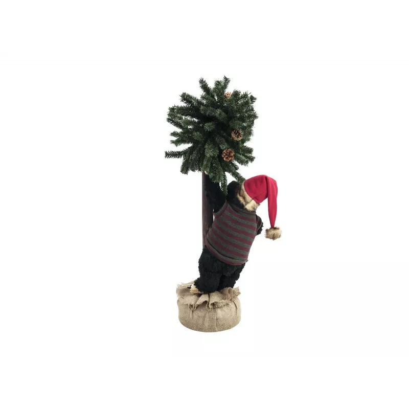 EUROPALMS vianočný medveď s vianočným stromčekom, 105 cm 83314804