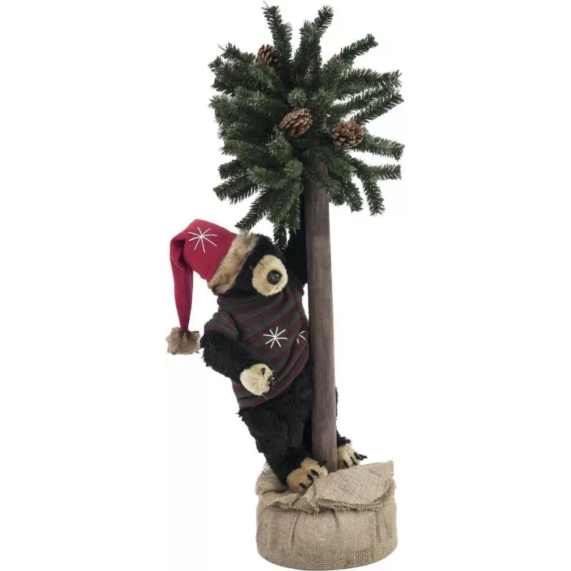 EUROPALMS vianočný medveď s vianočným stromčekom, 105 cm 83314804