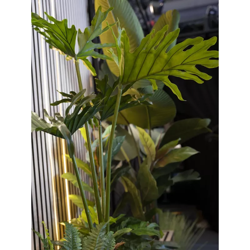 EUROPALMS Split-Leaf Philodendron umelá rastlina, 120 cm 82600222