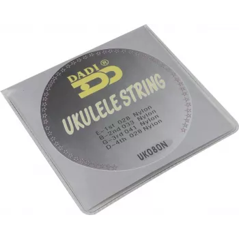 DIMAVERY sada strún pre ukulele, .028-.041, nylon, 4 struny, ladenie GCEA 26320084