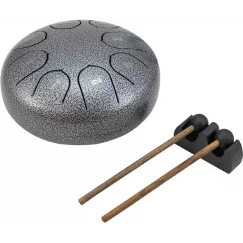 DIMAVERY TD-8 steel tongue drum, strieborná (26058339)