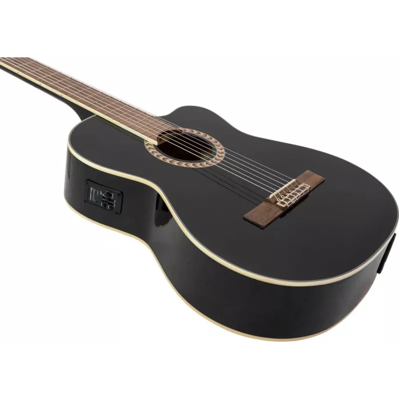 DIMAVERY CN-600E koncertná gitara, čierna 26235007
