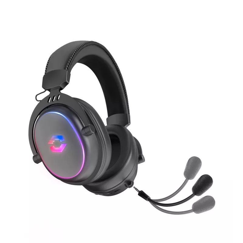 SPEEDLINK CONUX bezdrôtový RGB stereo herný headset – pre PC/PS5/PS4/Xbox Series X/S/Switch2/Switch/OLED/Lite, čierny (SL-860101-BK)