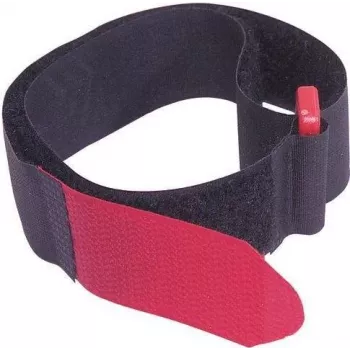 Suchý zips káblová páskа 25x480 mm, čierna, 10 ks, opakovane použiteľná 30006040
