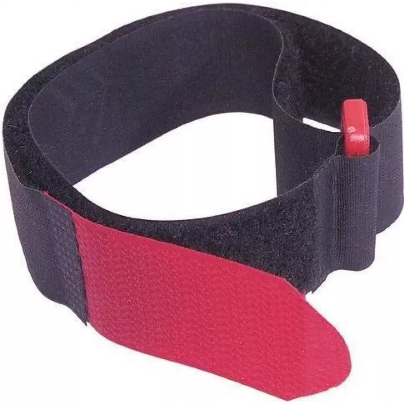 Suchý zips káblová páskа 25x480 mm, čierna, 10 ks, opakovane použiteľná 30006040