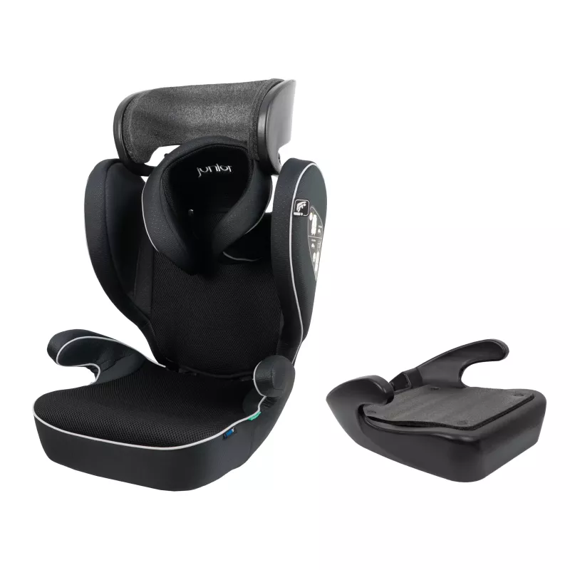 Petex Supreme Plus 1151 ISOFIX detská autosedačka čierna HDPE ECE R129 i-Size 76-150 cm