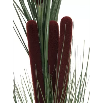 EUROPALMS umelá trstina s klasmi, tmavozelená, 152 cm 82505854