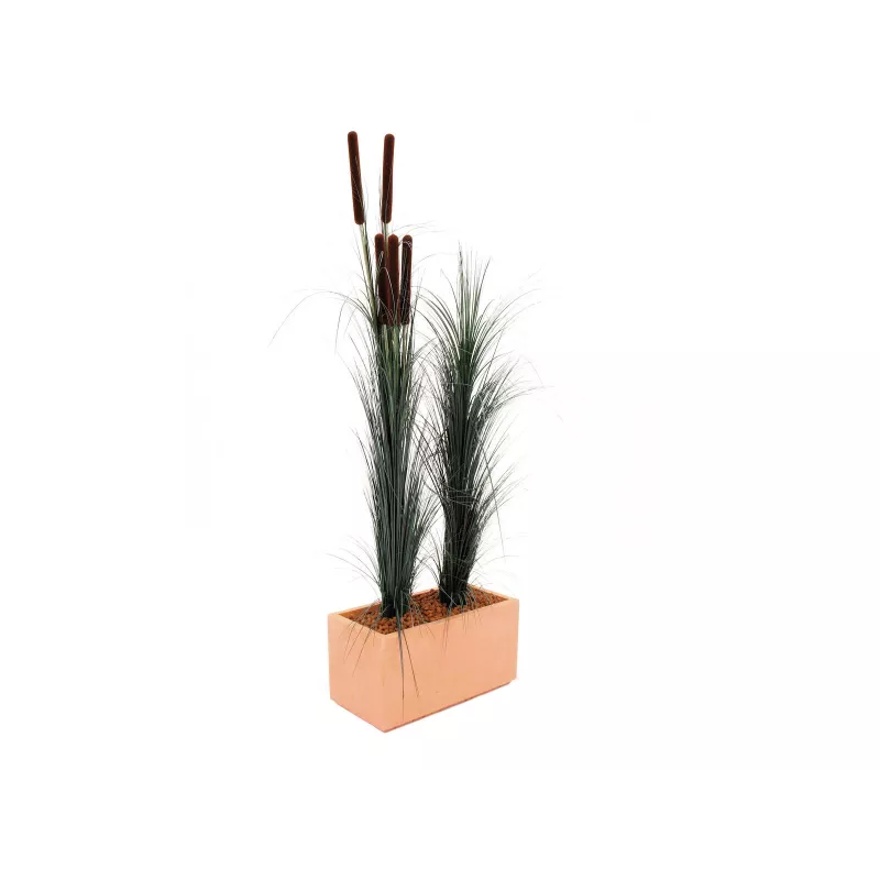 EUROPALMS umelá trstina s klasmi, tmavozelená, 152 cm 82505854