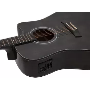 Dimavery STW-90 Dreadnought akustická gitara, Vintage Black 26245082