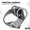 TROIKA TWISTER CARBON kľúčenka (KRG649/CB)