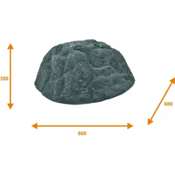 EUROPALMS dekoračná skala Vulcano, sklolaminát, viacfarebná 83313231