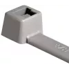 HellermannTyton 116-01818 Sivá polyamidová káblová pásková spona, 100 mm x 2,5 mm, zväzok 22 mm, balenie 100 ks