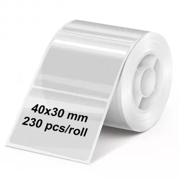Olympia Priehľadná rolka etikiet 40 mm x 30 mm, 230 etikiet (6322)
