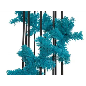 EUROPALMS Umelý jedľový veniec tyrkysový 270 cm 83500413