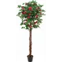 EUROPALMS kaméliový strom červený s kvetináčom, umelá rastlina, 180 cm 82507226