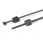 HellermannTyton T50ROSEC5B-PA66HS/PA66HIRHS-BK káblová páskа s jedľovým držiakom, 200 x 4,6 mm, čierna, 500 ks 150-40581