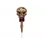 EUROPALMS Halloween zásuvný kolík lebka, biela/čierna, 40 cm 83314628
