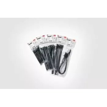 HellermannTyton SOFTFIX opakovane použiteľná káblová páskа 180 mm x 7 mm čierna balenie 16 ks (115-07190)