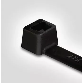 HellermannTyton T18L-HS-BK-C1 káblová páskа, polyamid 6.6, čierna, 100 mm x 2,5 mm, 100 ks