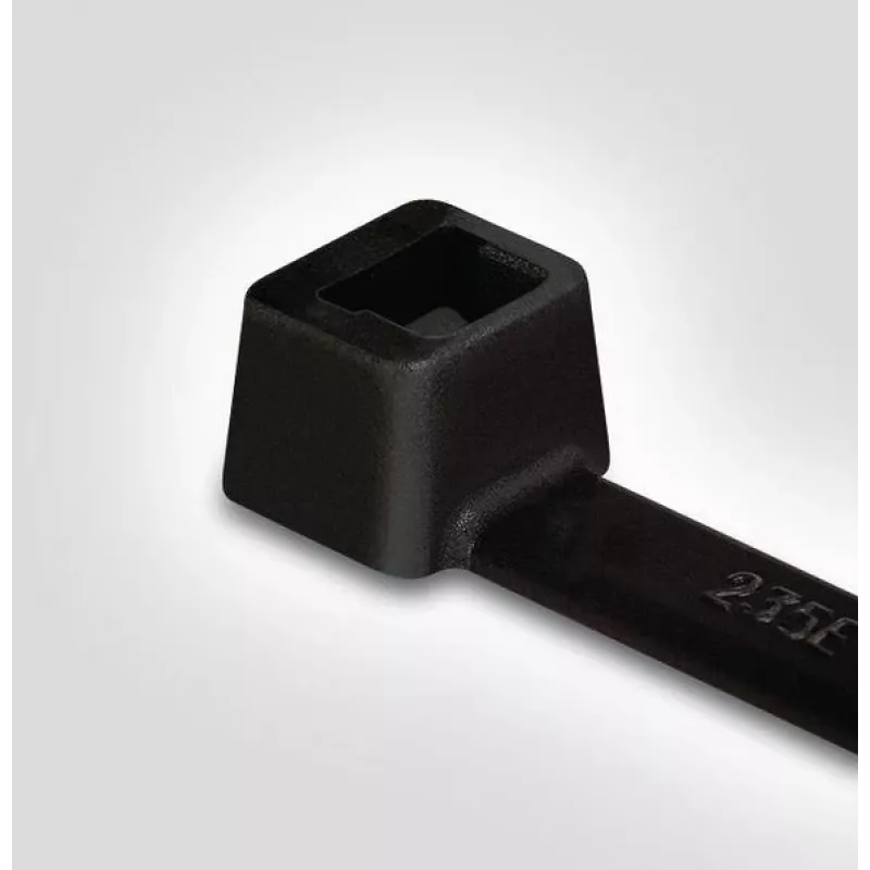 HellermannTyton T18L-HS-BK-C1 káblová páskа, polyamid 6.6, čierna, 100 mm x 2,5 mm, 100 ks