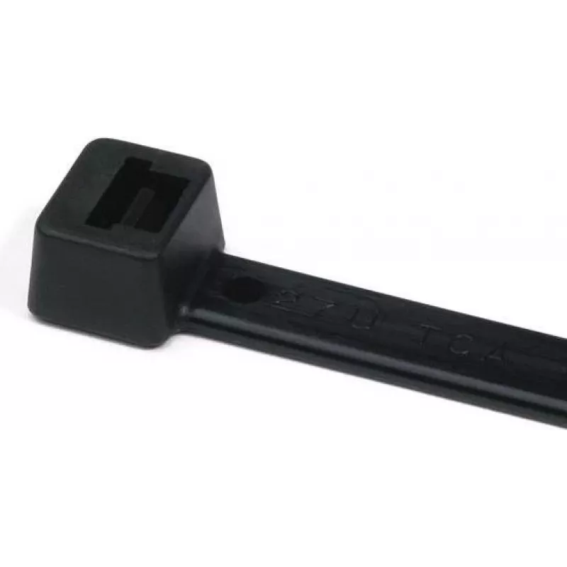 HellermannTyton T18L-HS-BK-C1 káblová páskа, polyamid 6.6, čierna, 100 mm x 2,5 mm, 100 ks