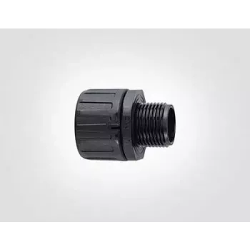 HellermannTyton HG25-S-M25 PA66 BK 10 Priame pripojenie, závit M25, kanál 25 mm, čierna