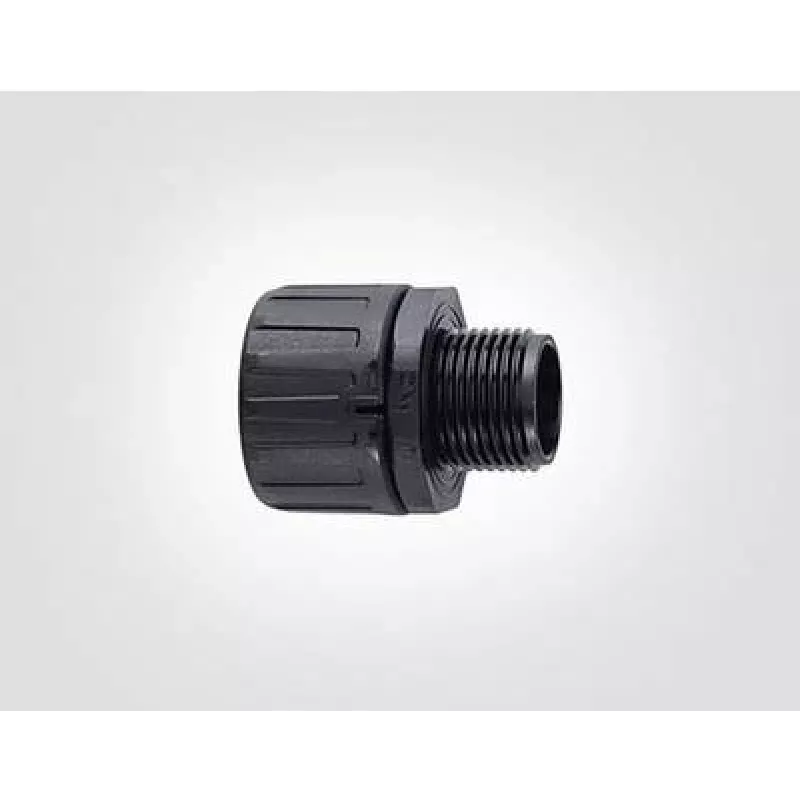 HellermannTyton HG25-S-M25 PA66 BK 10 Priame pripojenie, závit M25, kanál 25 mm, čierna