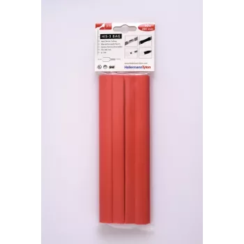 HELLERMANNTYTON HIS-3 Sada teplom zmršťovacích bužírok, 3:1, 12 mm / 4 mm, červená 308-31211