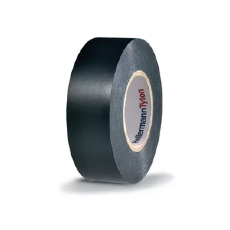 HellermannTyton HTAPE-FLEX1000+ čierna PVC elektroizolačná páska, 19 mm x 20 m, 105 °C, RoHS 710-00602