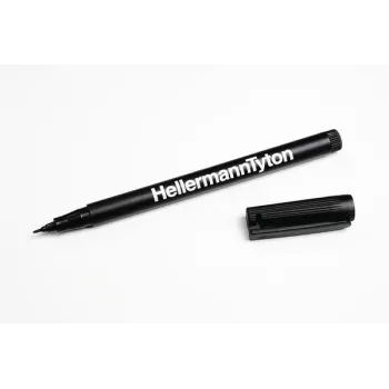 HellermannTyton 500-50820 permanentný marker čierny guľatý hrot 2 kusy