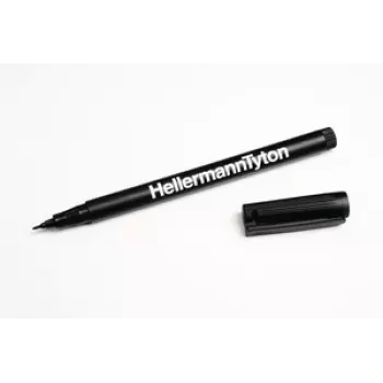HellermannTyton 500-50820 permanentný marker čierny guľatý hrot 2 kusy