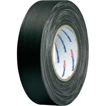 HellermannTyton HelaTape Tex textilná páska 19mm x 10m čierna bavlna-polyester 712-00204